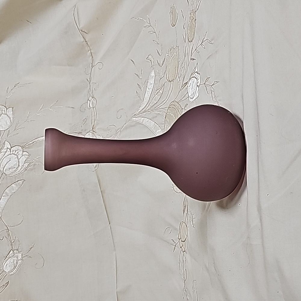 Vintage Diane Love for Mikasa Satin Purple, Plum Colored Bud Vase made in Japan